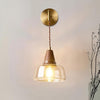 Valentina Plug In Wall Lamp Brass Glass