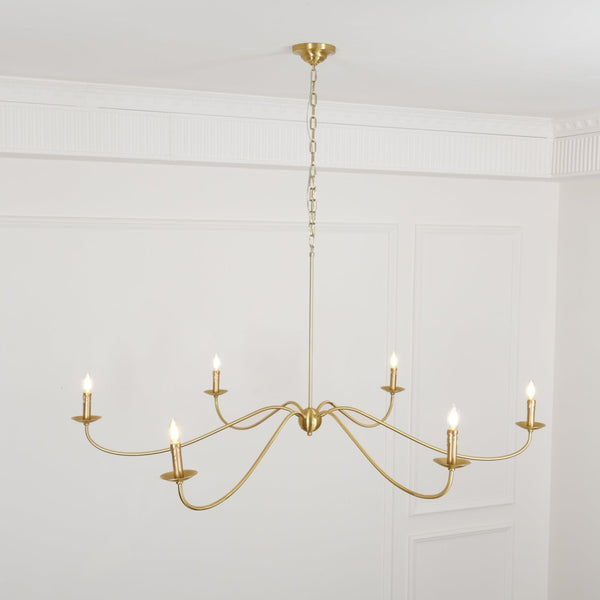 Silva Chandeliers Candle-style Arc Farmhouse