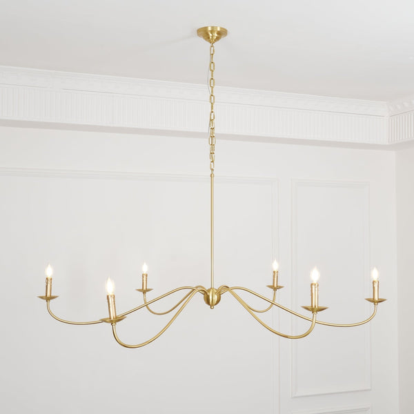 Silva Chandeliers Candle-style Arc Farmhouse