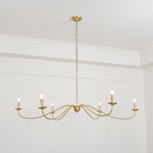 Silva Chandeliers Candle-style Arc Farmhouse