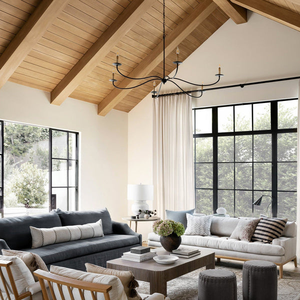 Silva Chandeliers Candle-style Arc Farmhouse