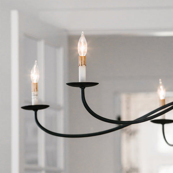 Silva Chandeliers Candle-style Arc Farmhouse