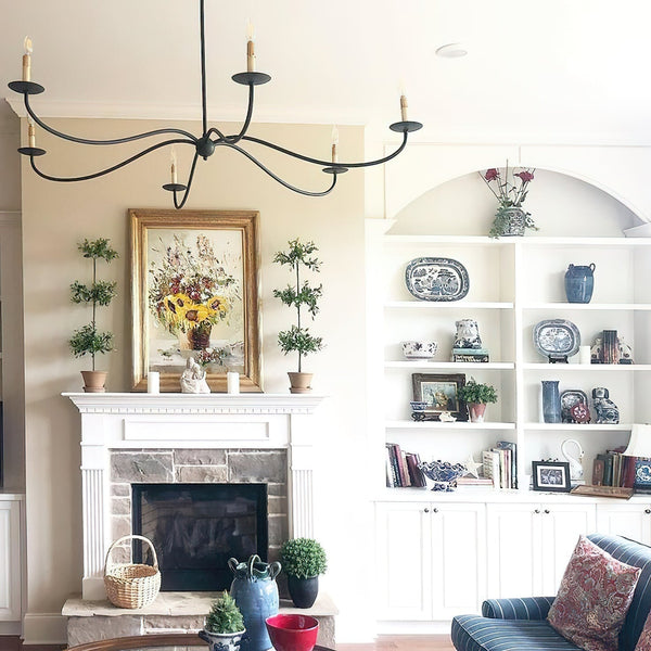 Silva Chandeliers Candle-style Arc Farmhouse