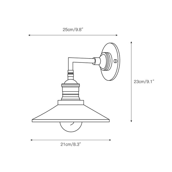 Silva Brass Indoor Wall Lamp