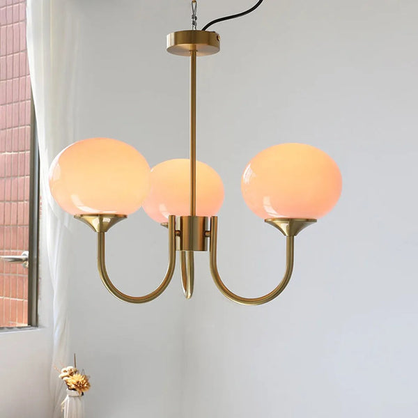 Aria Retro Art Deco Globe Chandelier