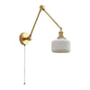Arisha Wall Lamp Modern Drum Ceramics Adjustable