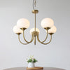 Aria Retro Art Deco Globe Chandelier